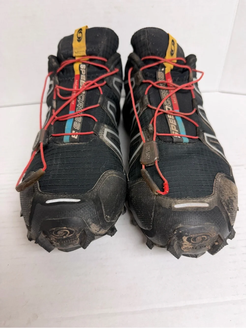 Salomon Speedcross 3 Trail Running Shoes Sneakers Black Mens Size 10.5